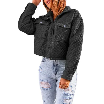 Women's Casual Long Sleeve Coat Lapel Solid Color