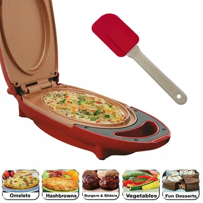 Kitchen Ceramic Non Stick Copper Infused Healthy No Oil Grill Omelette Maker