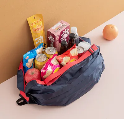 Large Capacity Shopping Bags Portable Foldable Reusable Grocery Bags Daily Commuting Picnic Camping Storage Bag
