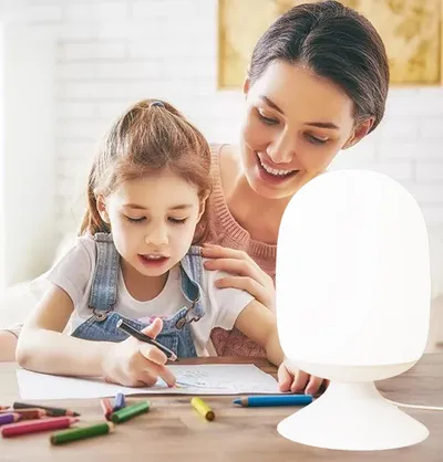 مصباح ليلي LED يعمل بالكهرباء لغرفة النوم مع مفتاح تشغيل