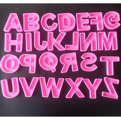 26 English Letters Silicone Resin Craft Chocolate Cake Mold