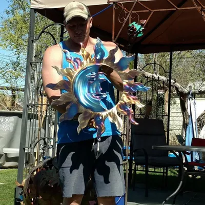 Metal Sun Iron Craft Indoor And Outdoor Decoration