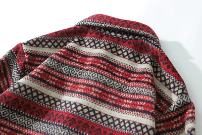 New Style Of Autumn And Winter Adds Thick Woolen Plaid Shirt Man