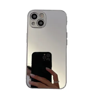 Fashion Simple Electroplating Mirror Phone Case