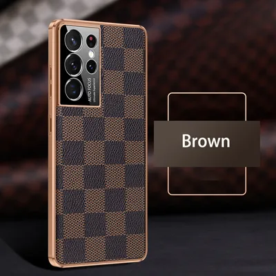 Leather Electroplated TPU Shell Phone Case