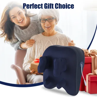 1 Set Cordless Neck Shoulder Massager With Soothing Heating 3 Intensity Levels 2 Heating Levels Electric 4D Shiatsu Deep Kneading Pillow For Back Traps Gifts For Family  Home Car