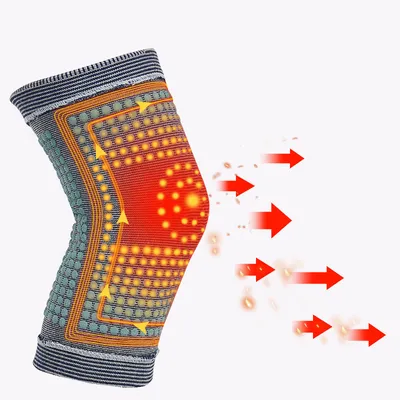 Self-heating coated knee pad sports knee protector