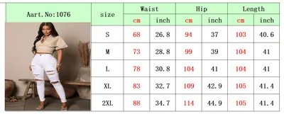 Black And White Stretch Ripped Jeans Women's Leggings