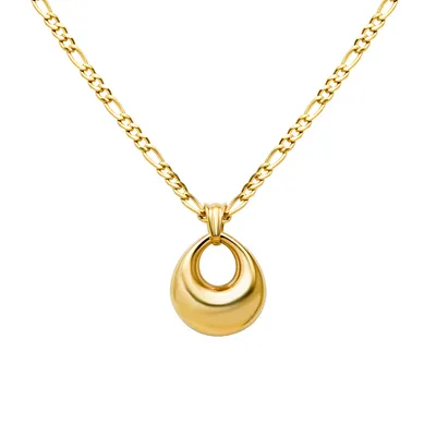 Hollow Oval Pendant Necklace For Women