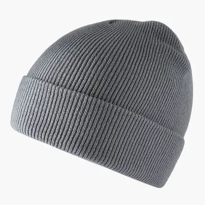 The new knitted woolen hat is thick and warm in solid color