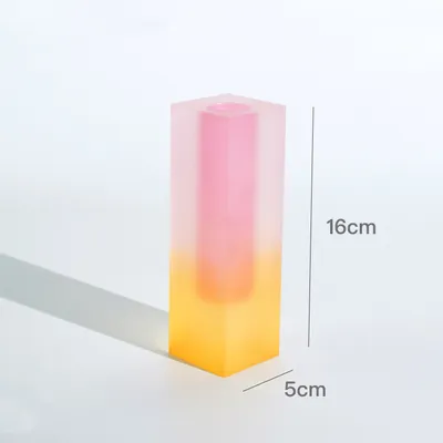 Creative Minimalist Ins Acrylic Square Column Vase Craft Gift