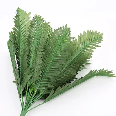Green iron leaf decoration